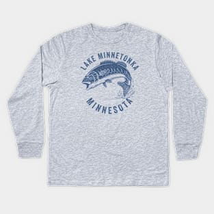 Lake Minnetonka Minnesota Kids Long Sleeve T-Shirt